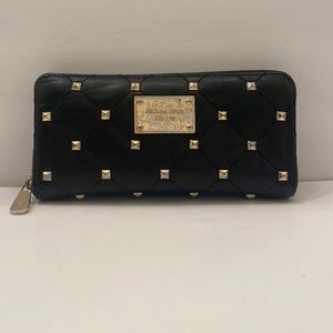 Michael Kors Studded Black Wallet